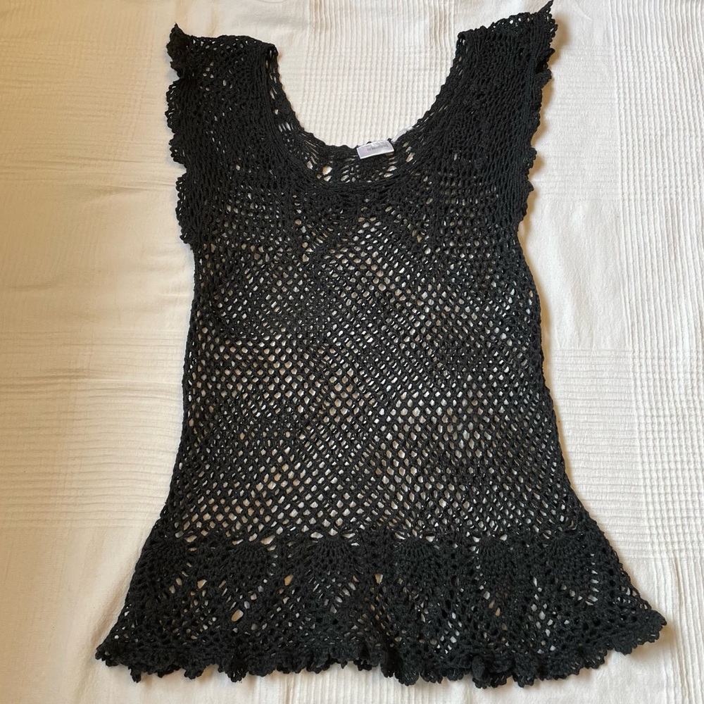 No Boundaries Crochet Swimming Cover Top Approximately Medium